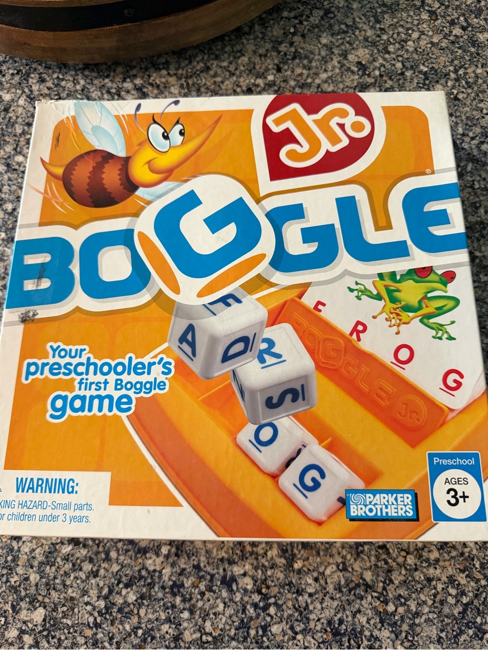 Boggle Jr. Preschool Game by Parker Brothers - Orange